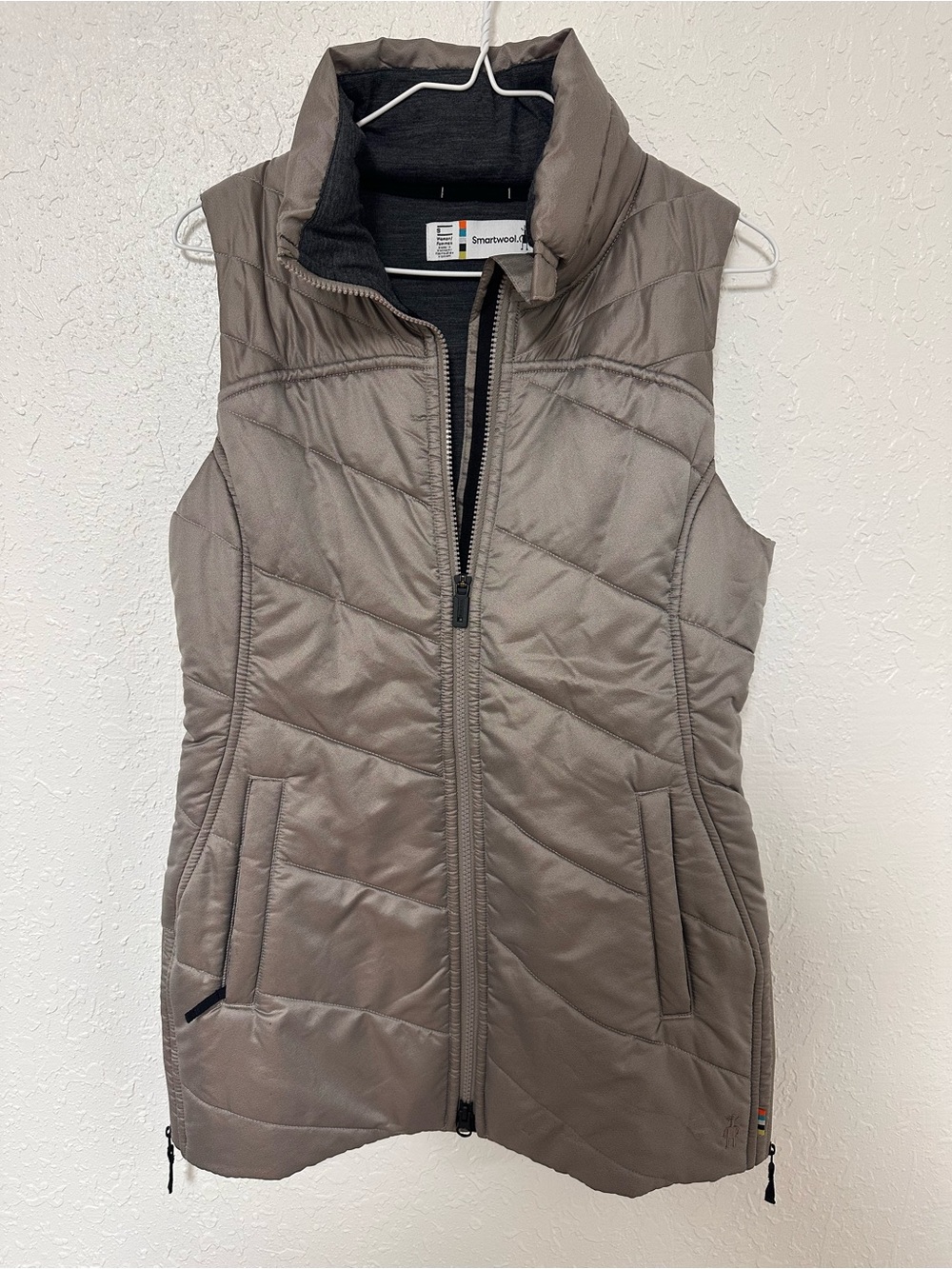 Smartwool Smartloft 150 Insulated Vest - Women's Size Small - Taupe Gray